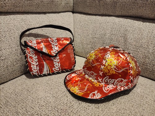 Coca cola aluminium hat and - cola,