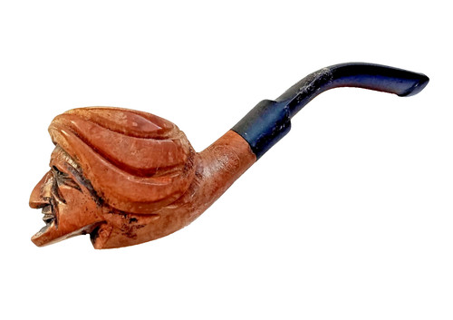 Antique victorian wooden pipe - wooden,