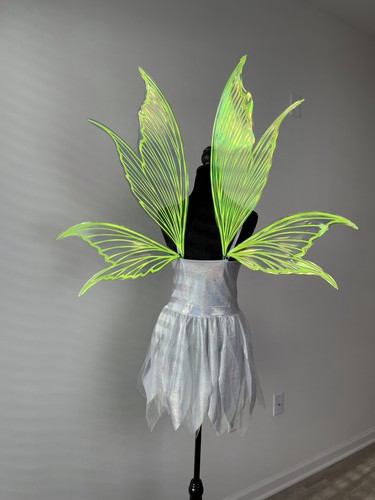 Iridescent green butterfly - green,