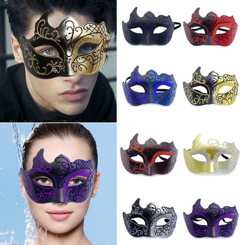 Glitter half face masquerade - glitter,
