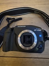 Olympus E-330 Digital SLR Camera Body Very Good Condition Black With Strap
