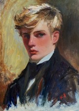Original oil painting young - original,