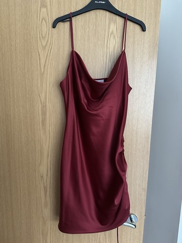 Burgundy red slip dress size - slip,