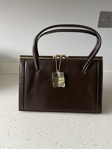 Vintage leather handbags - leather, used