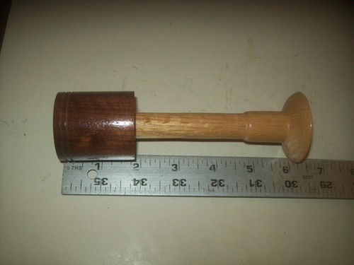 Custom made hardwood tap - 6",