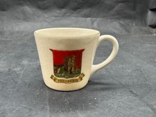 VINTAGE HAPENDEN MINIATURE TEACUP CUP   CRESTED WARE POTTERY ORNAMENT