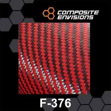 Carbon Fiber/Red Aramid Fabric