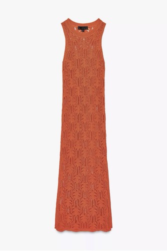 Bnwt zara orange pointelle - zara,