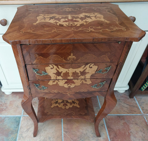 Vintage french bedside table - vintage,