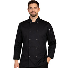 Black Chefs Jacket Unisex Long