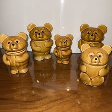 VINTAGE :  SET OF 5 BEAR