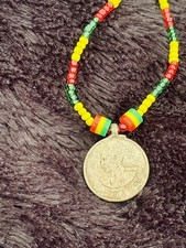 Haile Selassie Coin Necklace