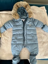 New Tartine et Chocolat blue snowsuit 3-6 months