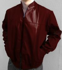 BURGUNDY BOMBER JACKET - ZIP