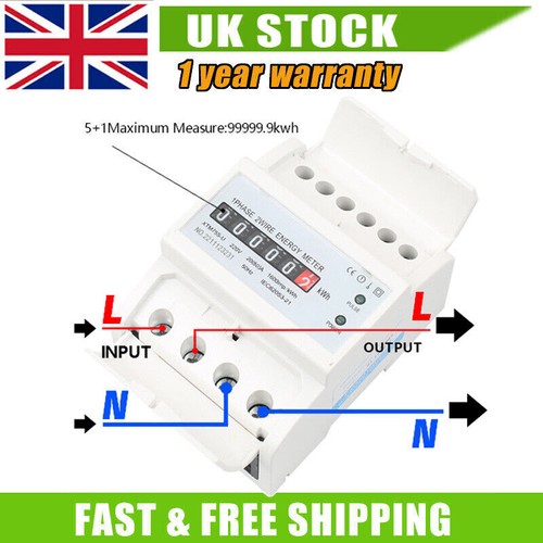 Din rail kwh energy - rail, 5
