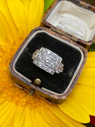 Art deco diamond platinum - art,
