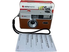 AgfaPhoto Analogue 35mm Camera Brown Focus Free with Flash