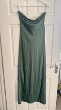 ASOS DESIGN Green Satin Maxi