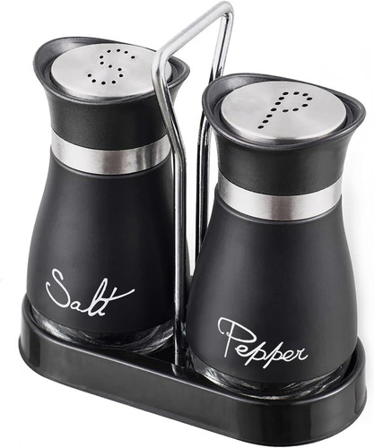 Salt and pepper shakers - and,