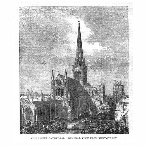 Chichester cathedral view - cathedral, from