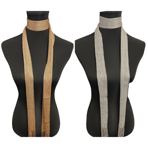 Long metallic scarf new - new,