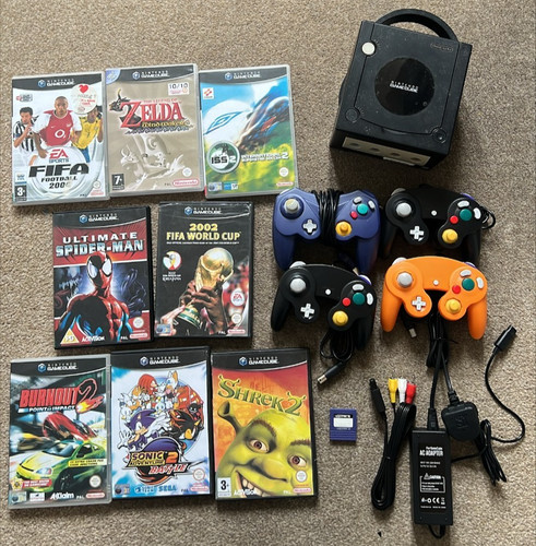 Gamecube console all wires - console,,
