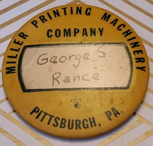 Vintage miller printing - miller,