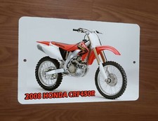 2008 Honda CRF450R Motocross Motorcycle Dirt Bike Photo 8x12 Metal Wall Sign