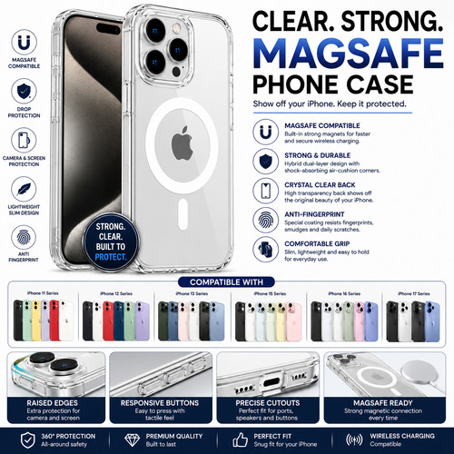 Shockproof magnetic magsafe - magnetic,