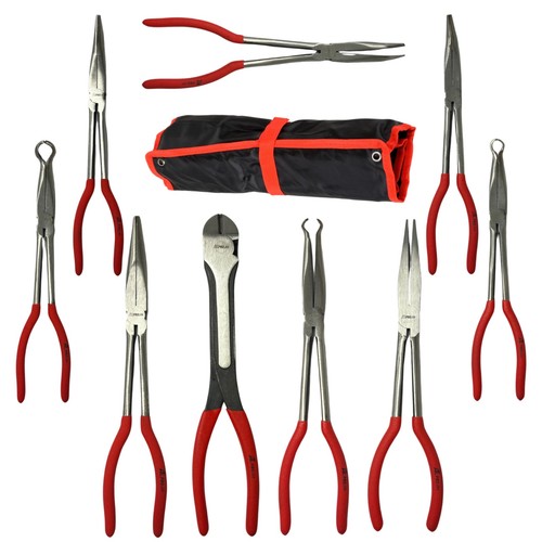 9pc long nose plier set - 11",