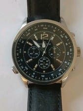 Mens RJR John Rocha Chronograph Watch Working Battery In Used Condition