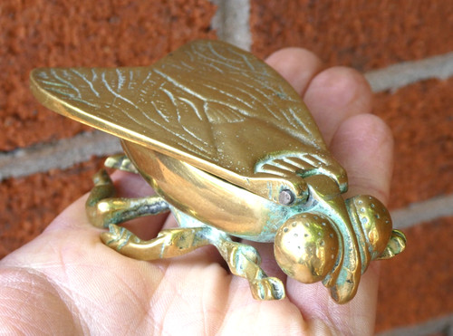 Vintage solid cast brass fly - vintage,