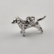 VTG Sterling Silver 3D Dog