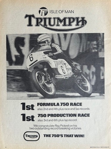 Triumph 750 isle - triumph, man
