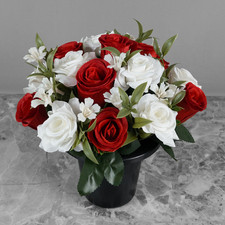 Artificial Grave Pot Flowers