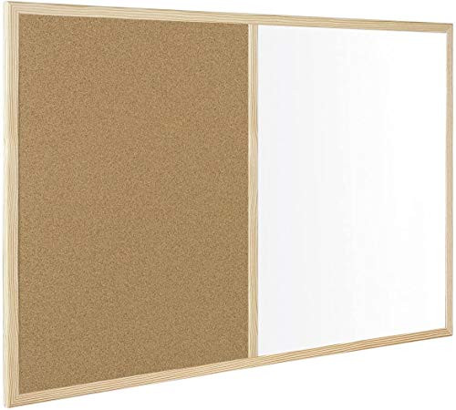 Wood frame white and cork - wood,