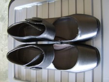 100% Leather Bronx Heels Shoes Black UK 6 EU 39 Excellent Condition