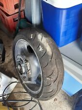 Motorbike rear wheel and tyre 180/55/17