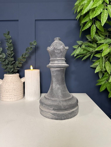 Large amalfi grey queen - amalfi, chess