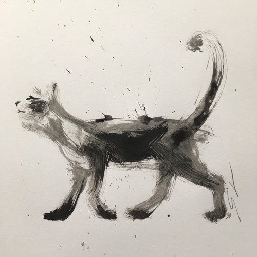 Original signed ink drawing - signed,