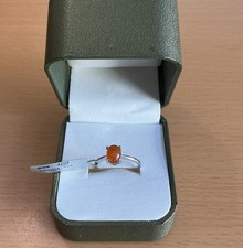 925 Silver Fire Opal ring size