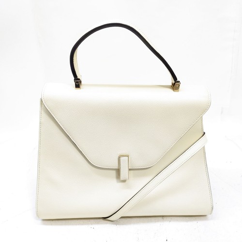 Valextra hand bag iside - valextra, cream