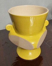 Unsual Vintage   yellow vase