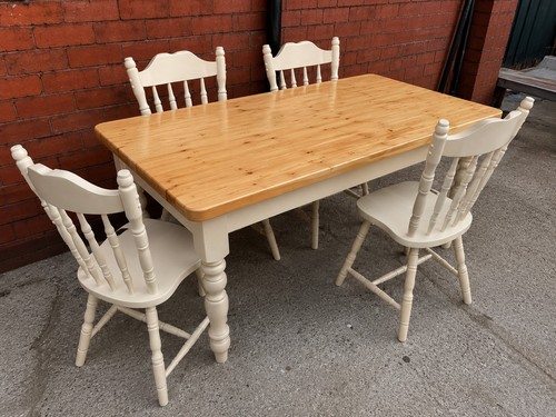 Farmhouse country pine table - pine,
