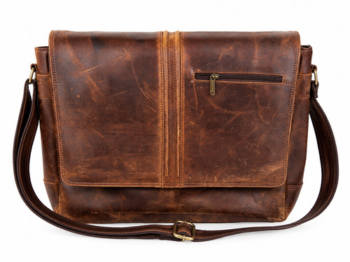Vintage brown leather - brown,