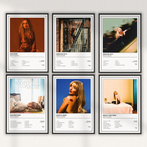 Sabrina carpenter album poster - sabrina,