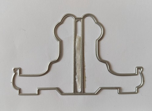 Metal die card stand - die,