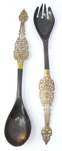 Horn pierced brass salad - pierced,