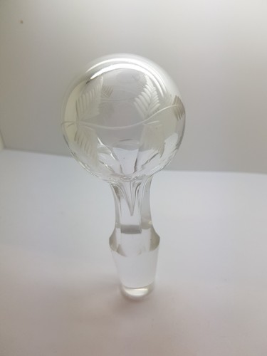 Antique crystal glass - crystal, blown