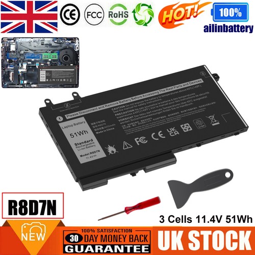 51wh r8d7n battery for dell - for,
